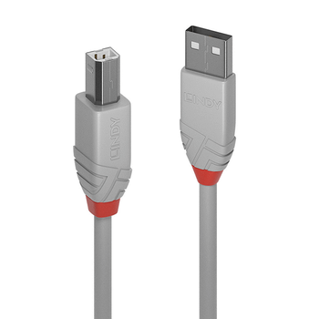 5M USB 2.0 TYPE A TO B CABLE ANTHRA LINE