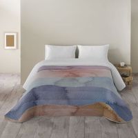sandal - edredon nordico estampado -  acolchado de gran confort y extrasuave - gramaje 300 gramos con tacto pluma - cama 180 -ocean  blue
