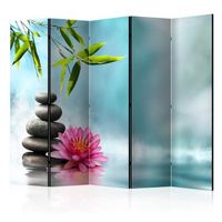 biombo - water lily and zen stones ii 225x172 cm