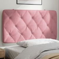 cabecero de cama  panel de cabecera  decoracion de pared acolchado terciopelo rosa 100 cm cfw995521