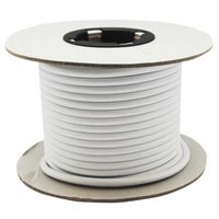 rollo cable textil blanco