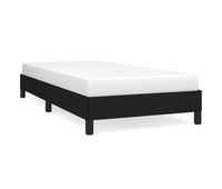 estructura de cama de tela negra 90x200 cm