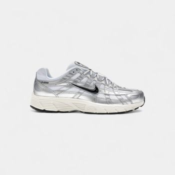 Nike Deportivas Moda P-6000 White Metallic Silver Flat Silver Black para mujer