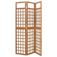 biomboenrejado de 3 paneles madera maciza abeto 121x1805 cm vidaxl