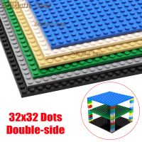placa base de 32x32 puntos bloques de construccion de doble cara placas base para bricolaje ladrillos moc soporte de exhibicion de figuras juguetes para ninos 2 uds