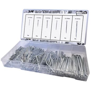 500Pce Aluminum Split Pin Assortment