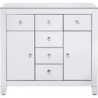 comoda espejo 2 puertas 6 cajones 88 x 41cm