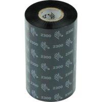 zebra 02300bk11030 original wax printer ribbon 2300 110mm x 300m