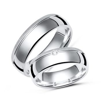 Alianzas 925: alianzas de plata grabado circonita