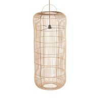 lampara colgante ratan bazar bizar bozelo 60x60x100 cm - natural