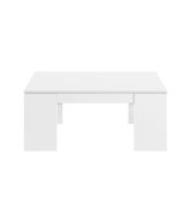 mesa de centro con tablero elevable - l100 cm - blanco
