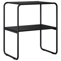mesa consola roble negro 80 x 425 x 70 cm madera de ingenieria vidaxl