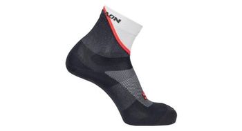 Calcetines tobilleros salomon pulse gris blanco
