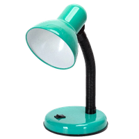 aigostar lampara de escritorio retror flexo led escritorio sin bombillar lampara de mesa compatible con led bombillas modelo e27r max 240vr lampara lectura para leerr trabajarr estudiarrazul cian