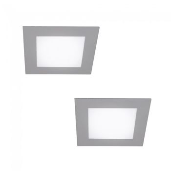 Pack 2 downlights led gris (18w)