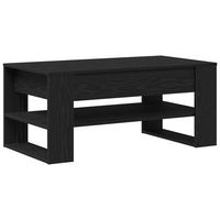 mesa de centro 102x55x45 cm madera - negro