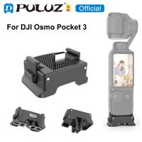 base adaptadora de carga de liberacion rapida de plastico puluz para dji osmo pocket 3 accesorios para camaras deportivas base adaptadora de carga