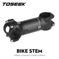 toseek - manillar de bicicleta de aluminio  carbono de 286-318 mm angulo de 6-17 manillar mtb piezas de repuesto para bicicleta