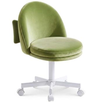 Silla de Oficina GTPLAYER Sin Reposabrazos Ergonómica Ajustable Terciopelo Verde