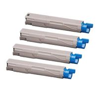 compatible multipack oki c3530 printer toner cartridges 4 pack -43459324