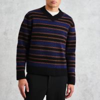 wax london scafell pointelle-knit wool jumper - xl