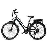 bicicleta electrica maxtron urban 7 de cuadro bajo para ciudad bateria de 36v 128ah azul oscuro