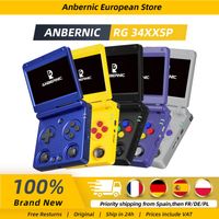 consola de juegos anbernic rg34xxsp de 34 pulgadas con pantalla ips linux de 64 bits procesador h700 de cuatro nucleos 1gb reproductor de juegos retro conexion hd a tv rg 34xxsp 3300mah