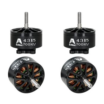 FLASHHOBBY Arthur 4315 380KV / 700KV 4-12S Motor sin escobillas de alta potencia eje de 6 mm para DIY RC FPV Racing Dron