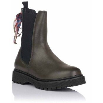 Janross Botines Bota en piel Chelsea para mujer
