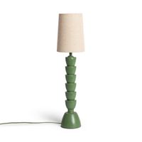 ledkia lampara de mesa resina tinola darian verde