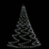 arbol de pared gancho metal blanco frio 3 m interiorexterior vidaxl