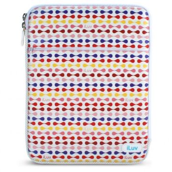 Iluv Festival Funda de Cuero Estampada para iPad 1/2/3 10.1