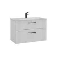 mueble para lavabo  - 85 x 45 x 55 cm - blanco mate