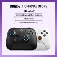 controlador de juegos bluetooth 8bitdo ultimate 2 para switch 21 y windows pc con joysticks tmr disparadores conmutables control de movimiento
