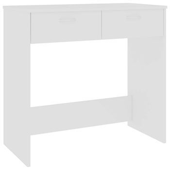 Escritorio - Mesa De Ordenador De Madera Contrachapada Blanco 80x40x75 Cm