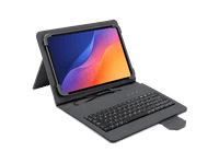 funda con teclado - maillon technologique urban universal para tablets de hasta 11 usb-c rojo