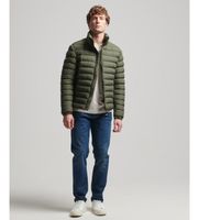 superdry para hombre m5011757a cazadora acolchada estampada fuji verde xl casual poliester reciclado