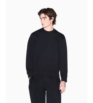 A|X Armani Exchange para hombre. XM002445AF13047UC001 Sudadera Bonded negro (S), Casual, Algodón