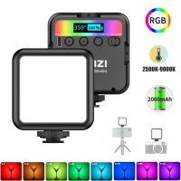 ulanzi vl49 luz led rgb para camara video 2500k-9000k 800lux mini luz de relleno magnetica con 3 soportes de zapata fria 2000mah tipo-c para youtube