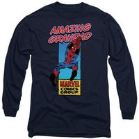 marvel camiseta manga larga amazing grandad para hombre