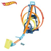hot wheels - kit de looping triple de track builder unlimited