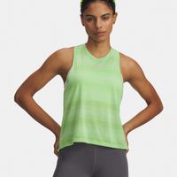 under armour velociti  camiseta de running mujeres - verde neon plateado
