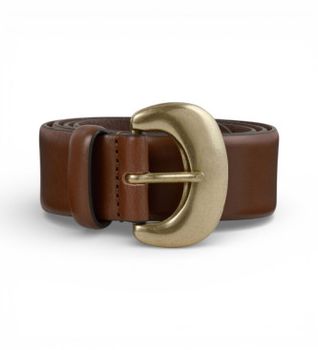 BA&SH para mujer. 2E26BRAD Cinturón Brad de piel marrón (95cm), Casual