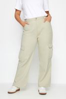 yours vaqueros cargo beige mujer curvy y tallas grandes yours