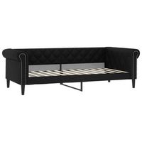 sofa cama  cama para adultos cuero sintetico negro 80x200 cm
