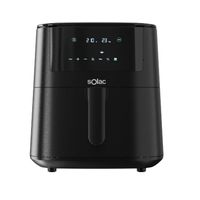 solac - freidora sin aceite airfryer 7 litros  11 menus  air fryer 40-200  1650 watios  antiadherente  apta lavavajillas  panel control tactil multifuncion  programable temporizador  freidora aire