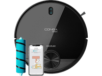 reacondicionado seminuevo muy bueno robot aspirador - cecotec conga 3890 titanium 2300 pa 10 modos de limpieza wi-fi 150 min 64 db negro
