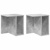 mesa auxiliar 2 uds gris concreto 37 x 32 x 40 cm vidaxl
