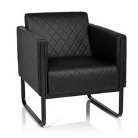sofa aruba black armazon negro piel sintetica 1 plaza negro hjh office