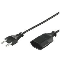 goobay cable de alimentacion para extension cee 716 5m negro